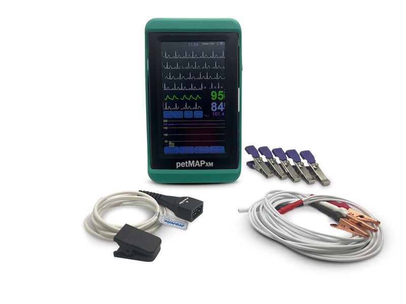petMAP XM (ECG, HR, Temp) - veterinary blood pressure monitor &ndash; detailed view | Veteq